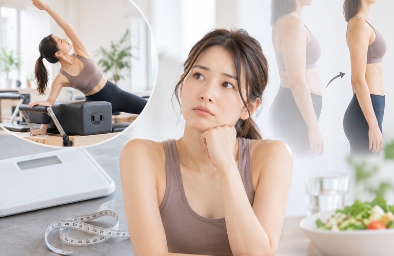ピラティスをしても痩せない？体脂肪を落としたい人が知っておきたい食事と運動